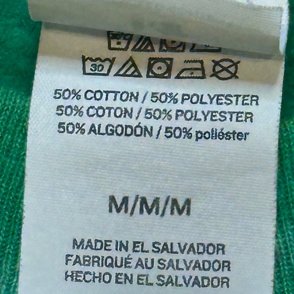 Hanes Crewneck - Bleach Dye EcoSmart Sweatshirt - Women’s Large - Green - GUC - Picture 3 of 4
